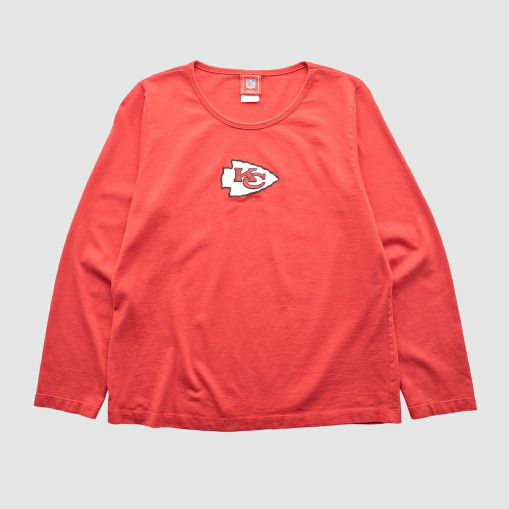 Kansas City Chiefs NFL 2000s Long Sleeve T-shirt - Red Vintage for sale