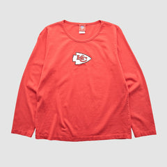 Kansas City Chiefs NFL 2000s Long Sleeve T-shirt - Red Vintage for sale