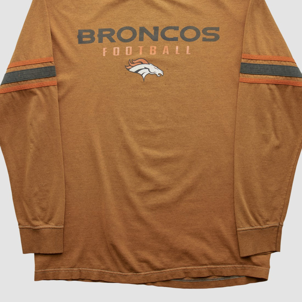 Denver Broncos 2000s Long Sleeve T-shirt - Clay Vintage cheap