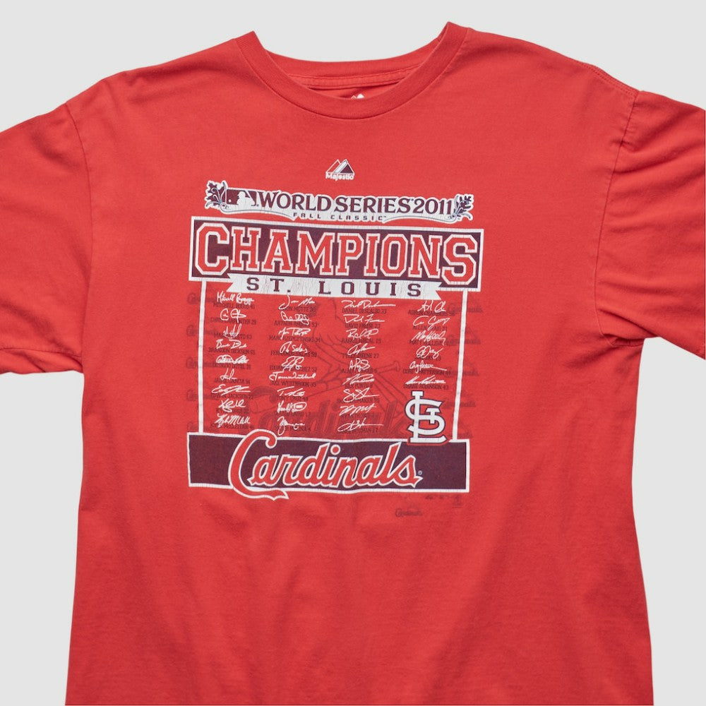 St. Louis Cardinals Majestic 2011 T-shirt - Red Vintage