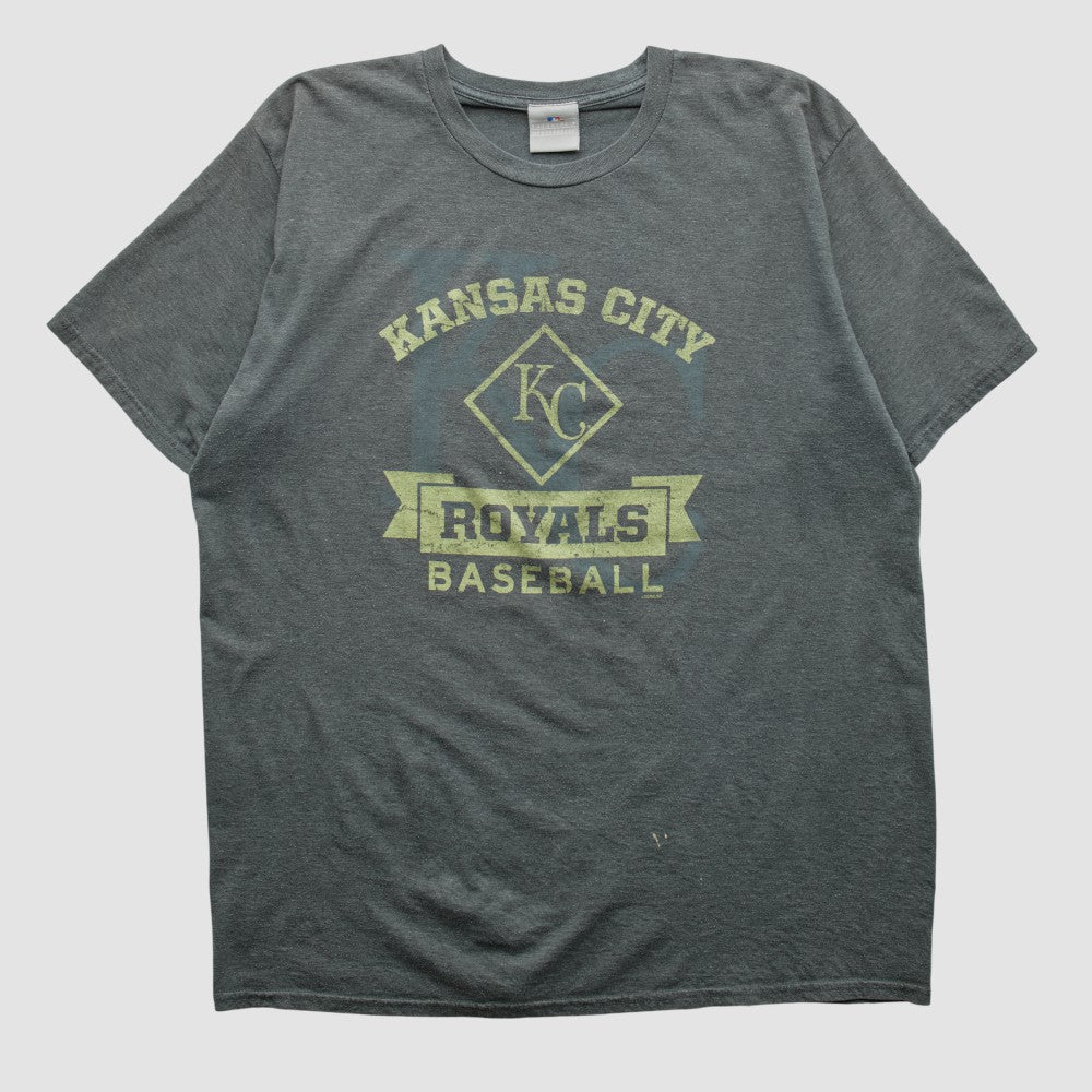 Kansas City Royals Genuine Merchandise 2000s T-shirt - Dark Heather Gray Vintage