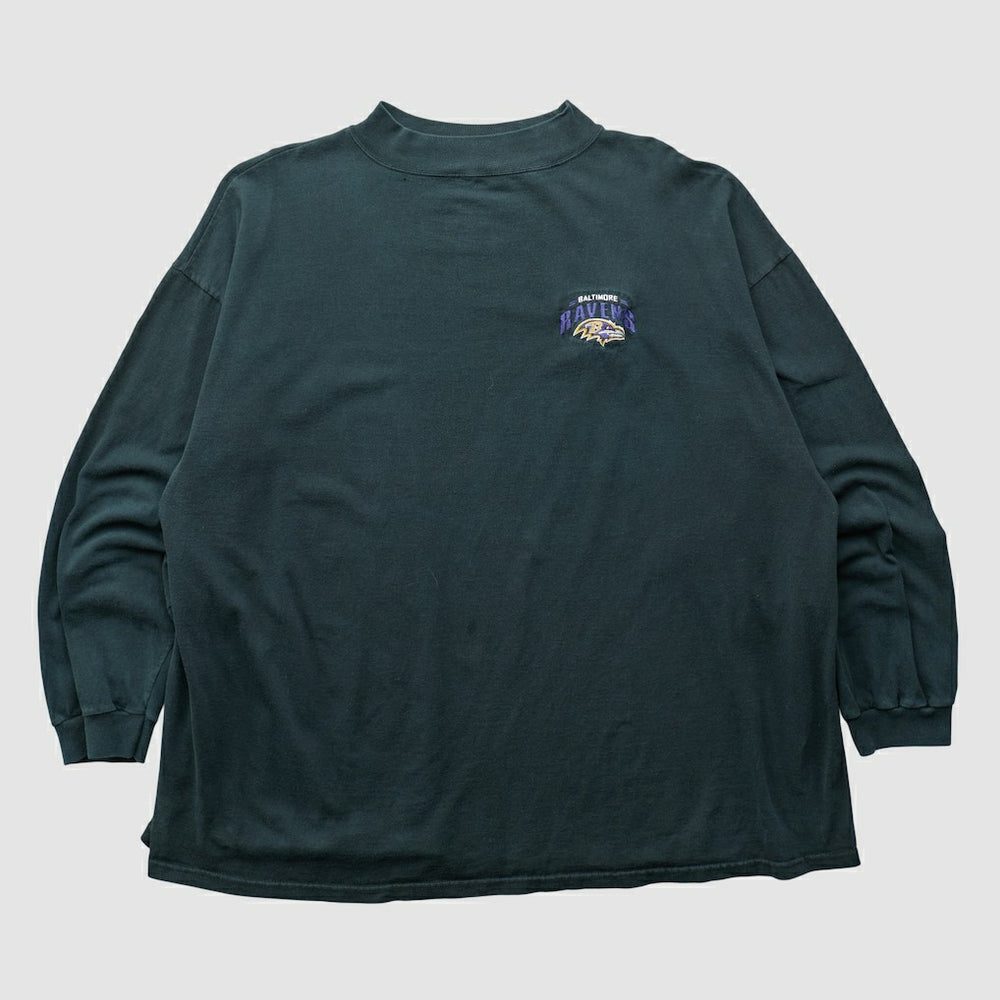 Baltimore Ravens 90s Long Sleeve T-shirt - Black Vintage cheap