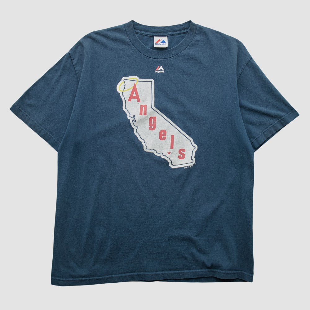 Los Angeles Angels Majestic 2010s T-shirt - Navy Vintage