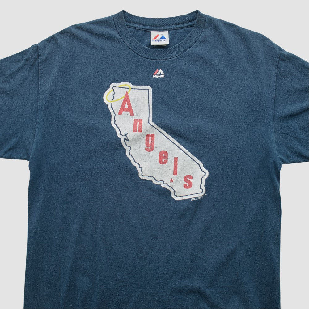 Los Angeles Angels Majestic 2010s T-shirt - Navy Vintage