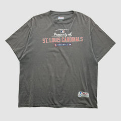 St. Louis Cardinals Majestic 2000s T-shirt - Charcoal Vintage