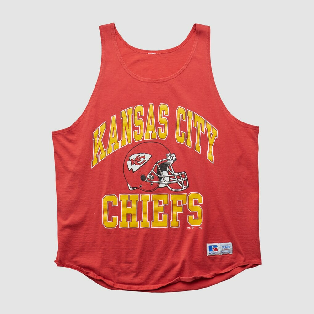 Kansas City Chiefs Russell 90s Tank - Red Vintage outlet