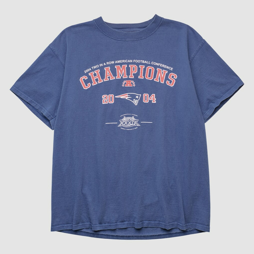New England Patriots 2004 T-shirt - Navy Vintage online