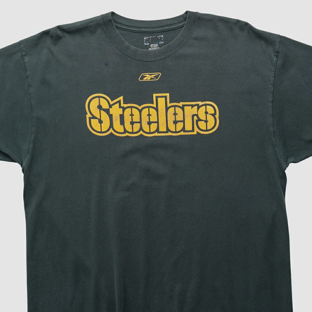 Pittsburgh Steelers Reebok 2000s T-shirt - Black Vintage cheap