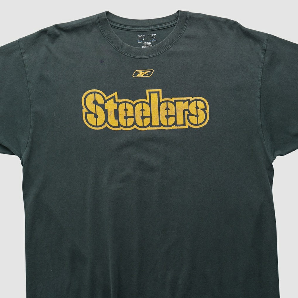 Pittsburgh Steelers Reebok 2000s T-shirt - Black Vintage cheap