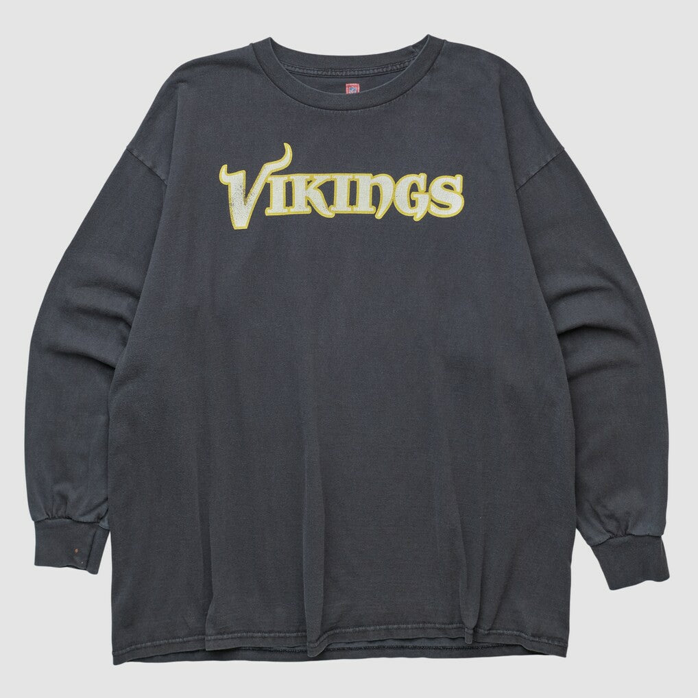 Minnesota Vikings NFL 2000s Long Sleeve T-shirt - Black Vintage cheap