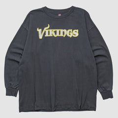 Minnesota Vikings NFL 2000s Long Sleeve T-shirt - Black Vintage cheap