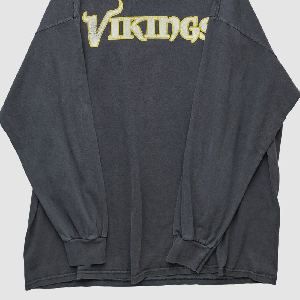 Minnesota Vikings NFL 2000s Long Sleeve T-shirt - Black Vintage cheap