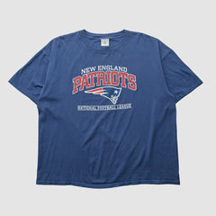 New England Patriots NFL 2000s T-shirt - Navy Vintage on sale
