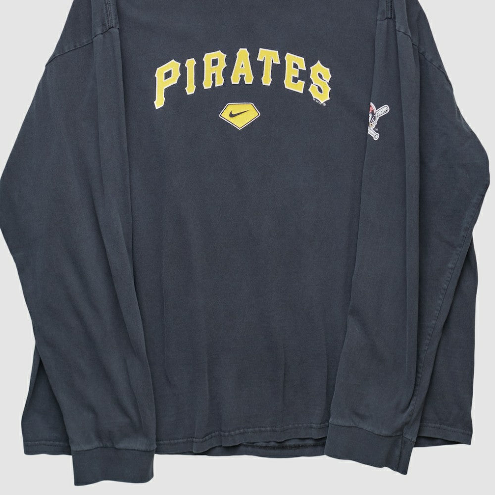Pittsburgh Pirates 2000s Long Sleeve T-shirt - Navy Vintage | Nike