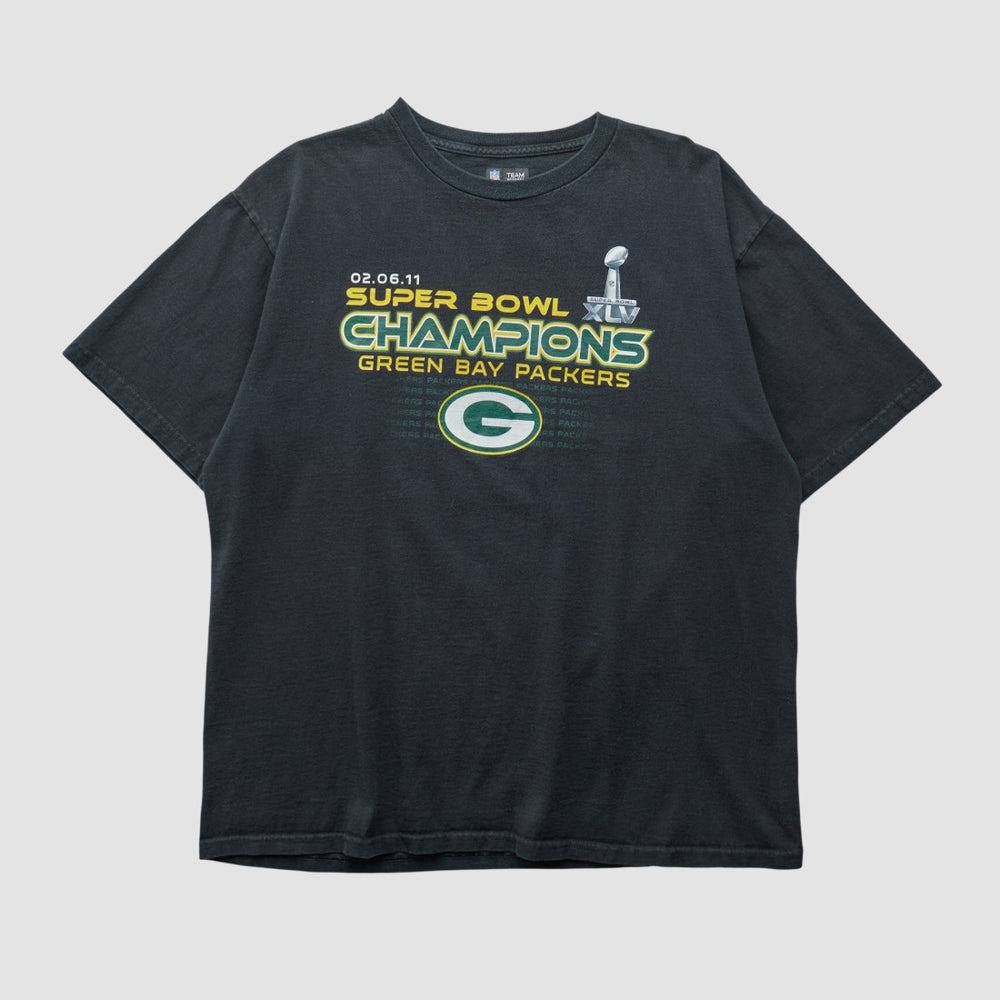 Green Bay Packers NFL 2011 T-shirt - Black Vintage on sale
