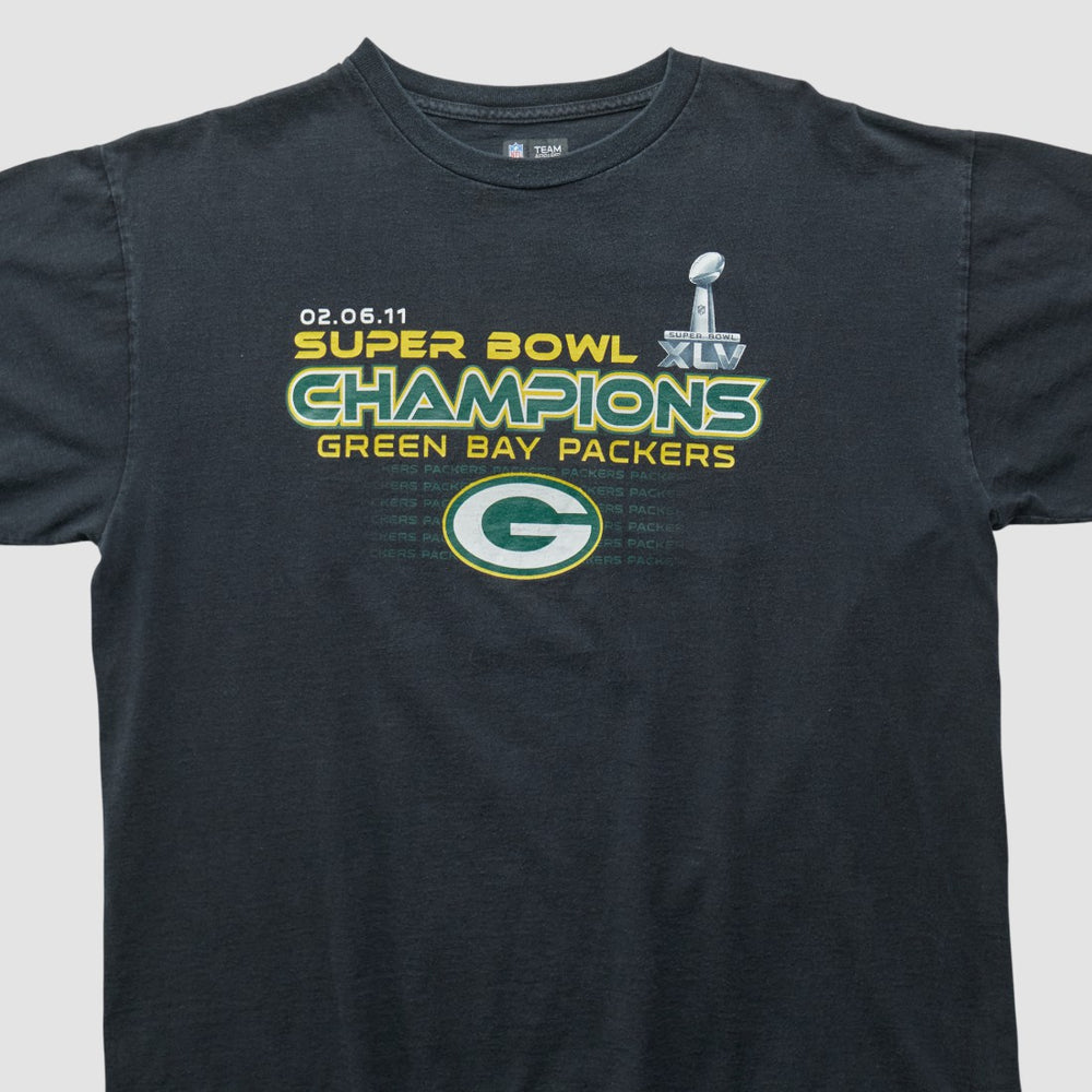 Green Bay Packers NFL 2011 T-shirt - Black Vintage on sale