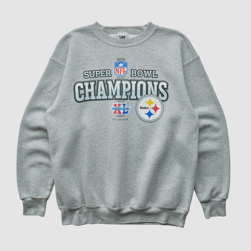 Pittsburgh Steelers Lee Apparel 2006 Pullover Sweatshirt - Heather Gray Vintage online