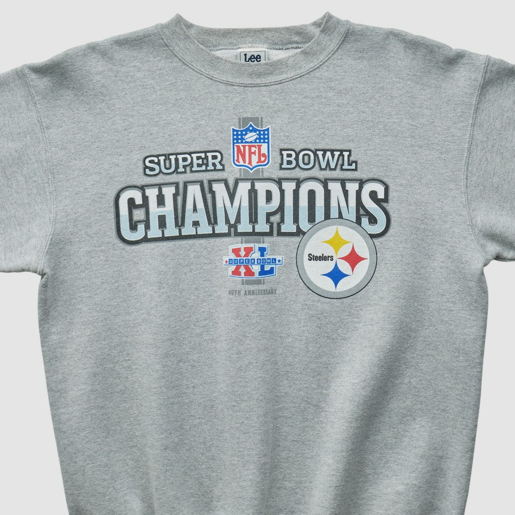Pittsburgh Steelers Lee Apparel 2006 Pullover Sweatshirt - Heather Gray Vintage online