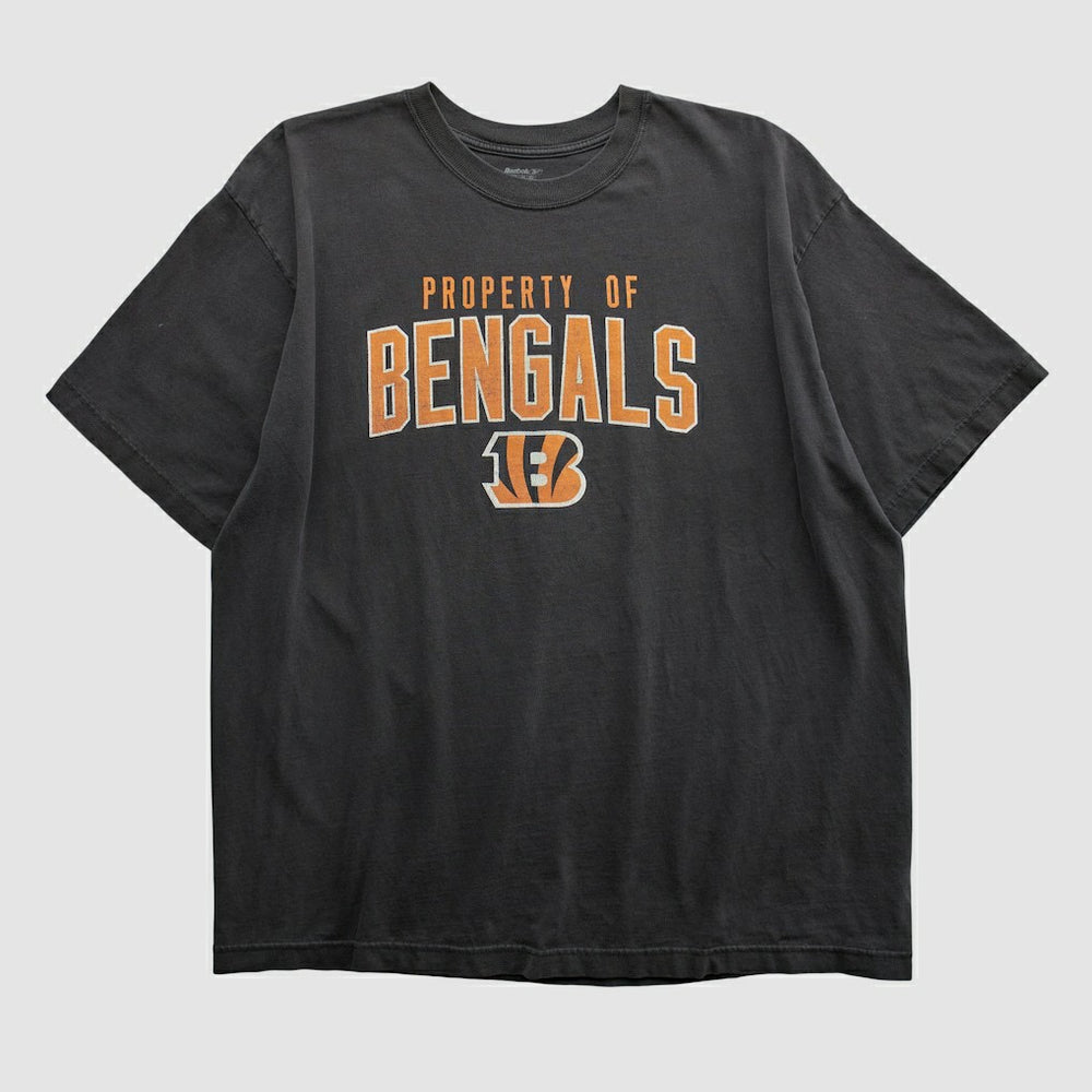 Cincinnati Bengals Reebok 2000s T-shirt - Black Vintage for sale