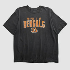 Cincinnati Bengals Reebok 2000s T-shirt - Black Vintage for sale