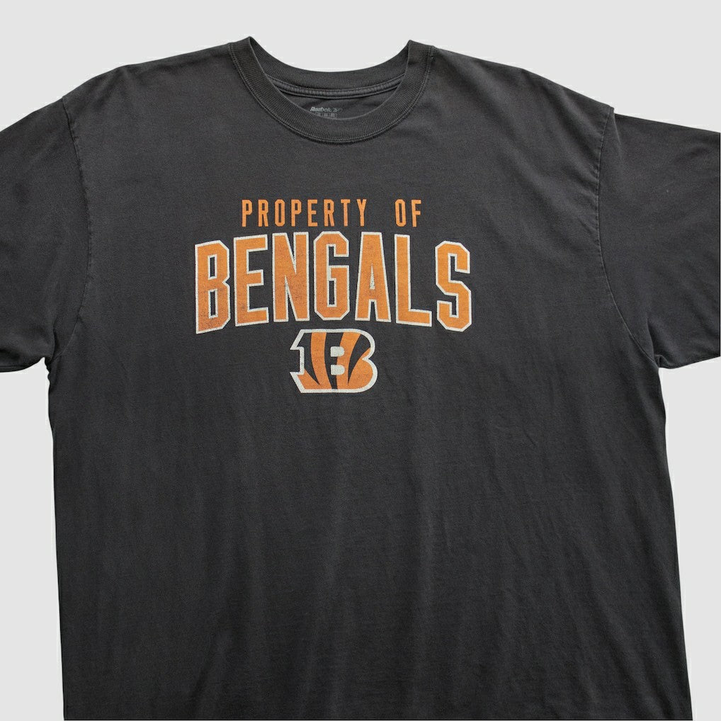 Cincinnati Bengals Reebok 2000s T-shirt - Black Vintage for sale