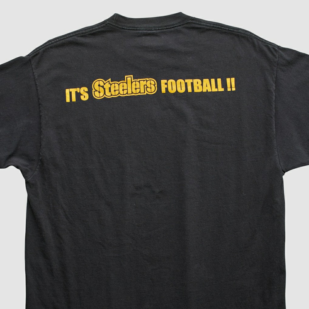 Pittsburgh Steelers Reebok 2000s T-shirt - Black Vintage sale
