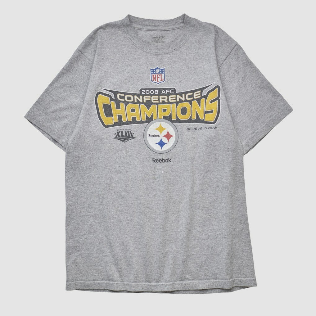 Conference Champions Reebok 2008 T-shirt - Heather Gray Vintage for sale