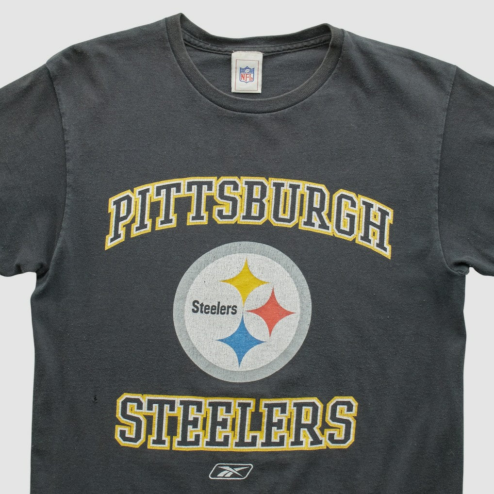 Pittsburgh Steelers Reebok 2000s T-shirt - Black Vintage on sale