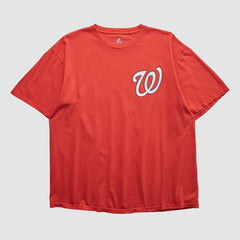 Washington Nationals Majestic 2000s T-shirt - Red Vintage