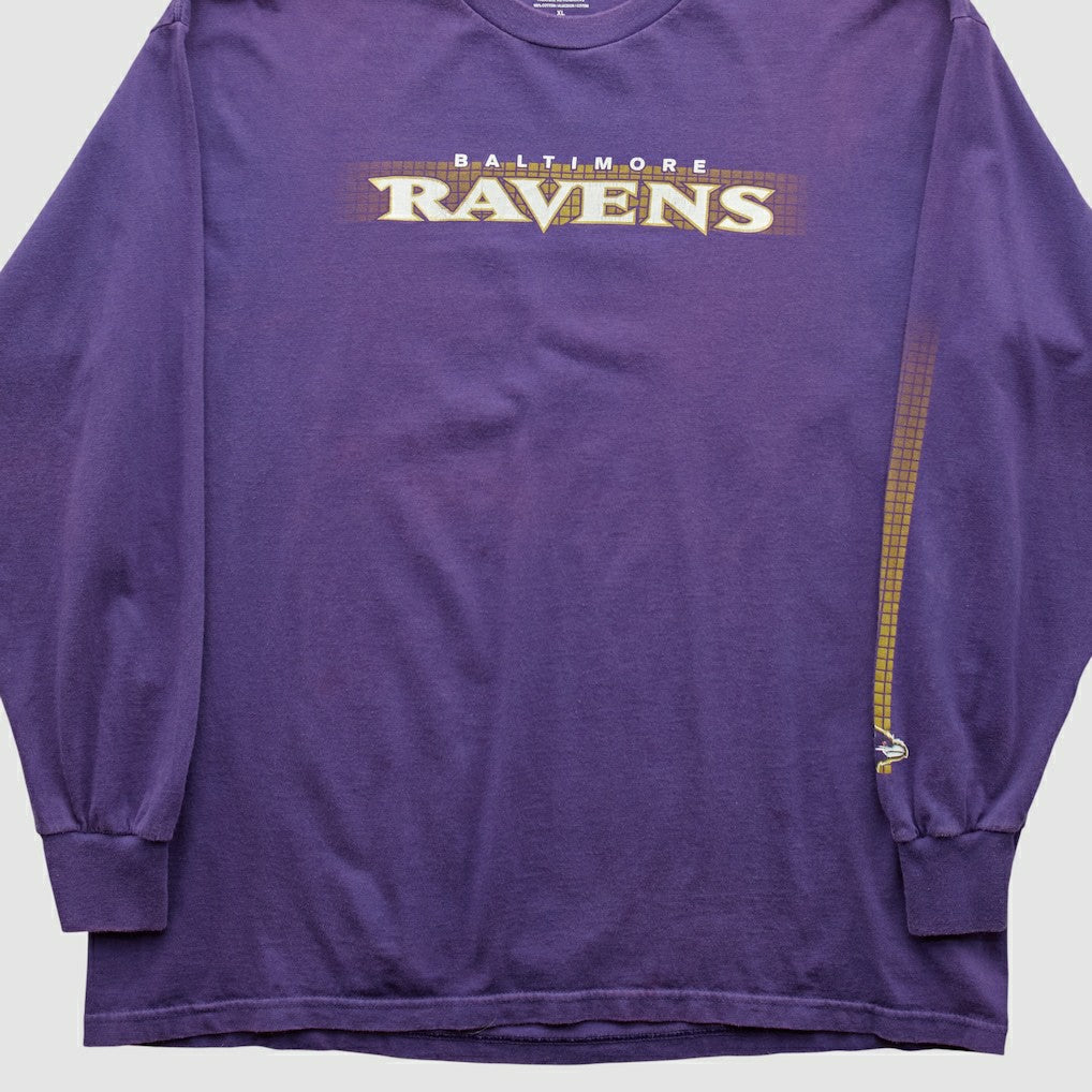Baltimore Ravens NFL 2010s Long Sleeve T-shirt - Purple Vintage for sale