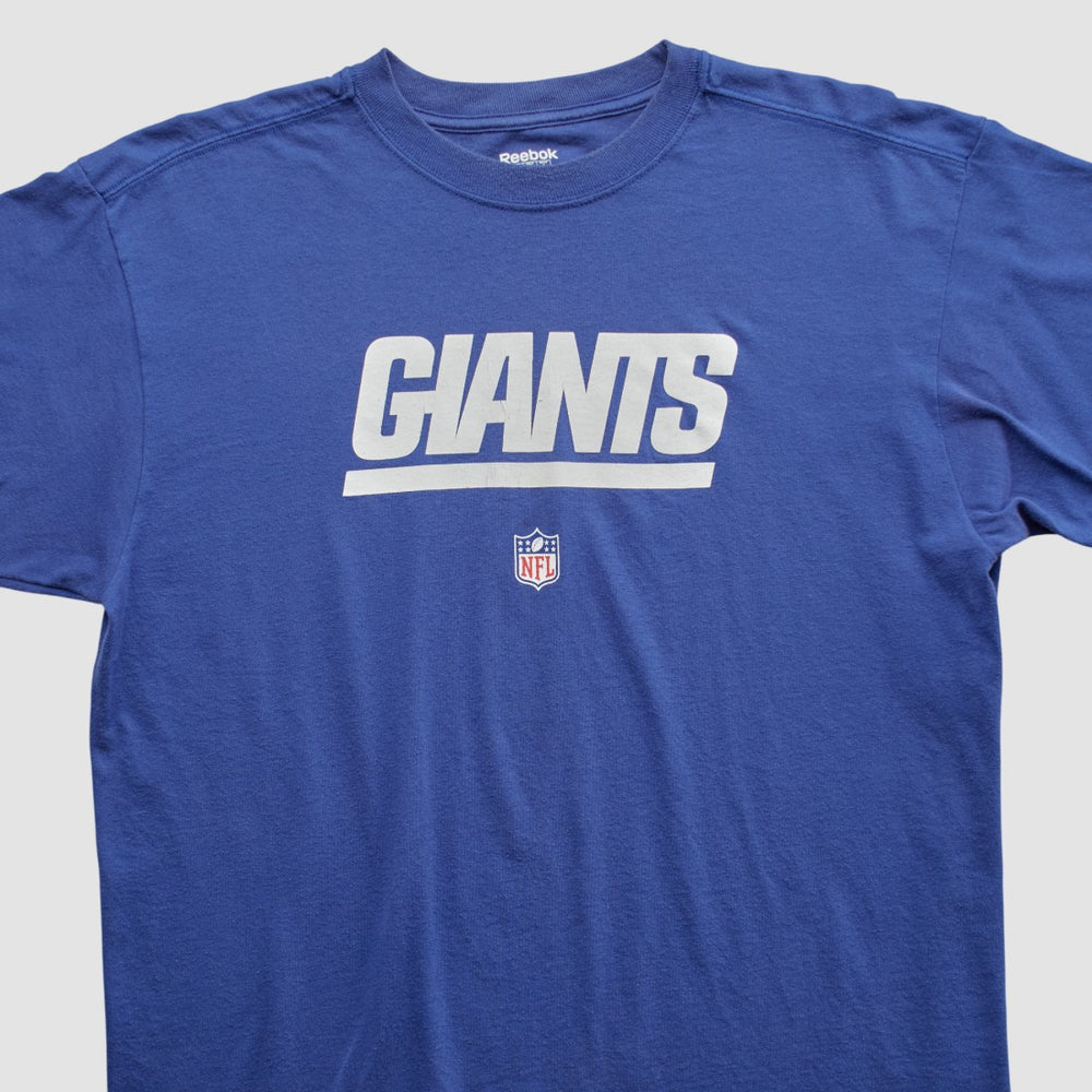 New York Giants Reebok 2000s T-shirt - Blue Vintage for sale