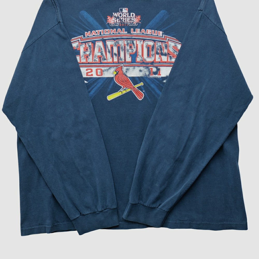 St. Louis Cardinals Alstyle 2011 Long Sleeve T-shirt - Navy Vintage