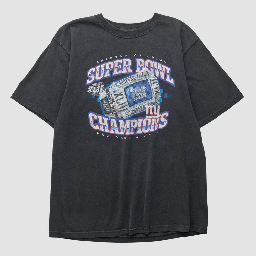 New York Giants Reebok 2008 T-shirt - Black Vintage online