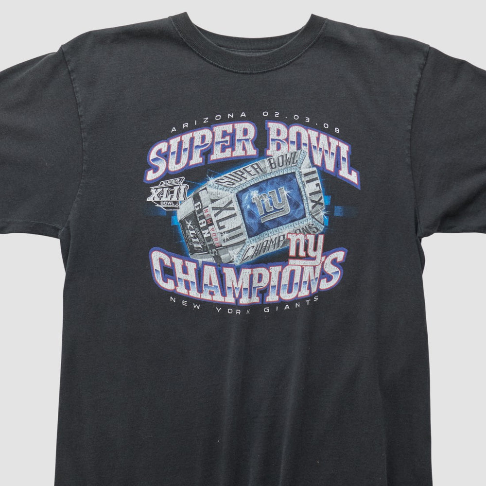 New York Giants Reebok 2008 T-shirt - Black Vintage online