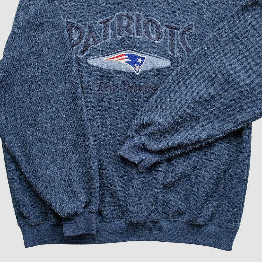 New England Patriots Lee Apparel 90s Pullover Sweatshirt - Navy Vintage cheap