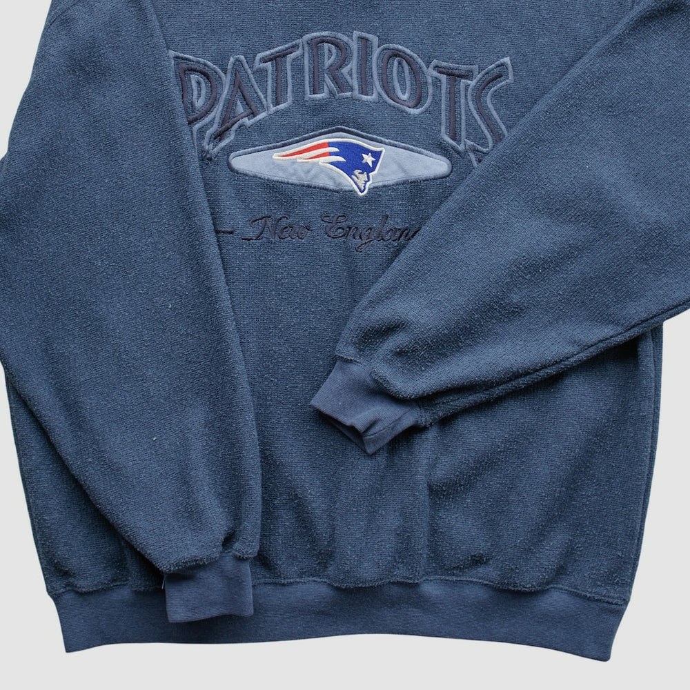 New England Patriots Lee Apparel 90s Pullover Sweatshirt - Navy Vintage cheap