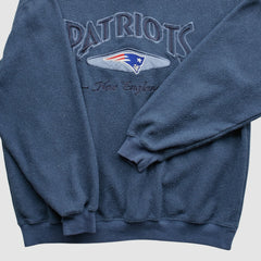 New England Patriots Lee Apparel 90s Pullover Sweatshirt - Navy Vintage cheap