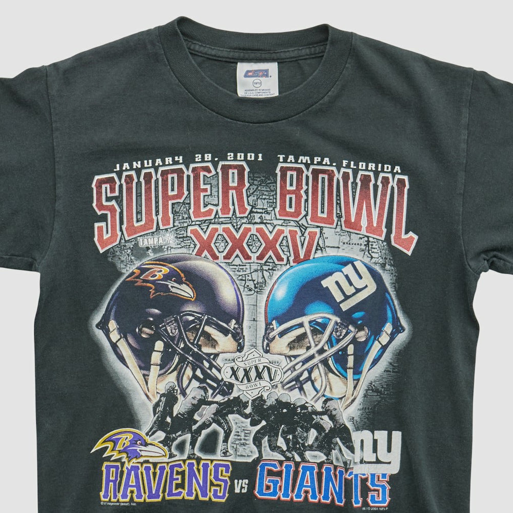Baltimore Ravens CSA 2001 T-shirt - Black - Yth M Real Vintage sale