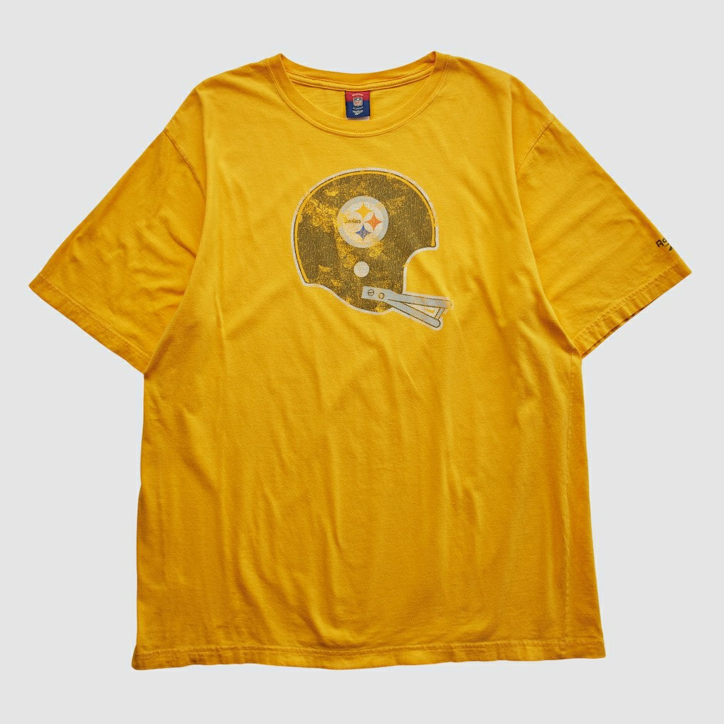 Pittsburgh Steelers Reebok 2000s T-shirt - Yellow Vintage on sale