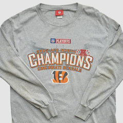 Cincinnati Bengals NFL 2005 Long Sleeve T-shirt - Heather Gray Vintage discount