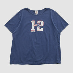 New England Patriots NFL 2000s T-shirt - Navy Vintage discount