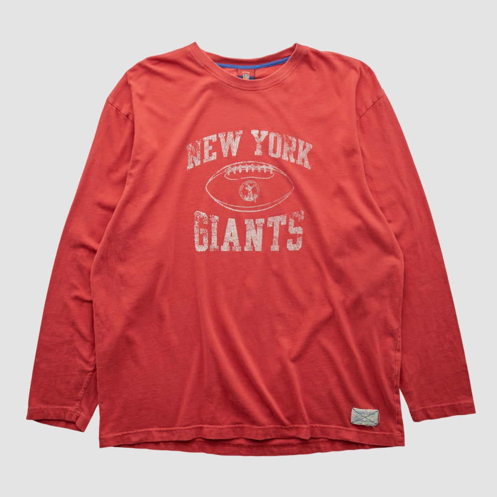 New York Giants Reebok 2000s Long Sleeve T-shirt - Red Vintage sale