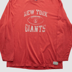 New York Giants Reebok 2000s Long Sleeve T-shirt - Red Vintage sale