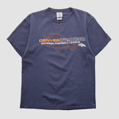 Denver Broncos NFL 2010s T-shirt - Navy Vintage outlet