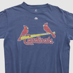 St. Louis Cardinals Majestic 2000s T-shirt - Navy Vintage