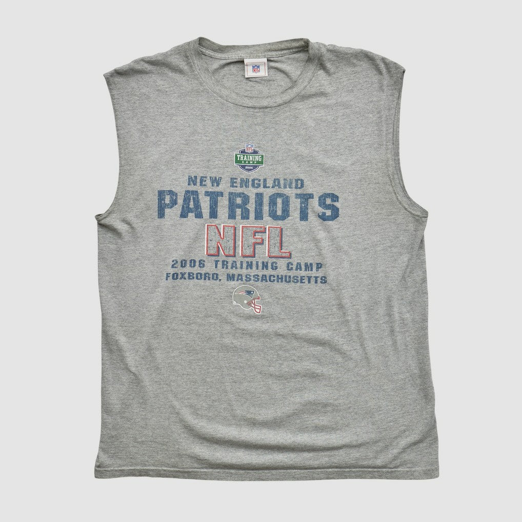 New England Patriots NFL 2006 Tank - Heather Gray Vintage sale