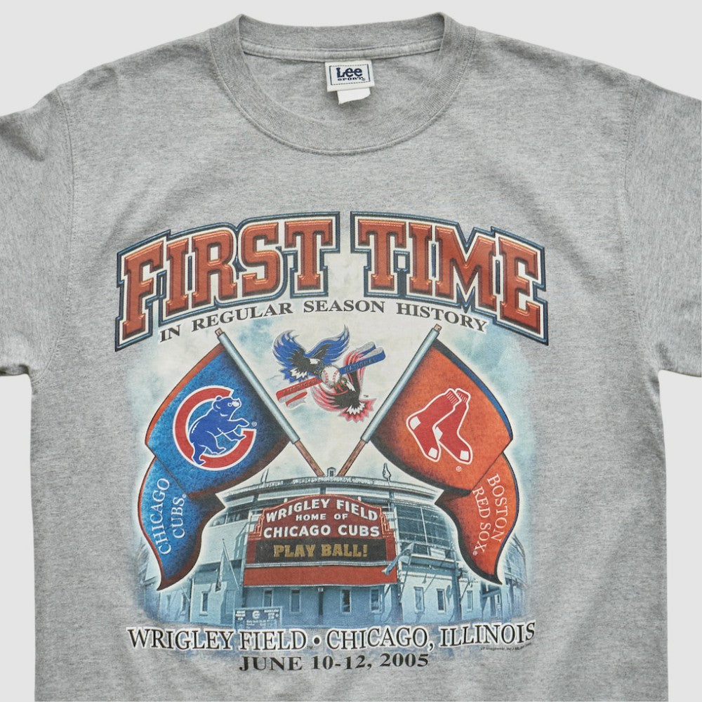 Chicago Cubs Lee Apparel 2005 T-shirt - Heather Gray Vintage