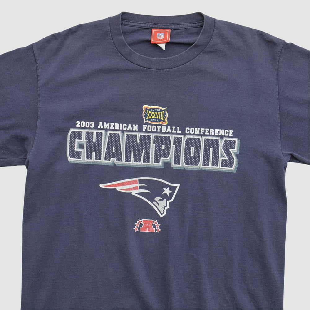 New England Patriots NFL 2003 T-shirt - Navy Vintage for sale