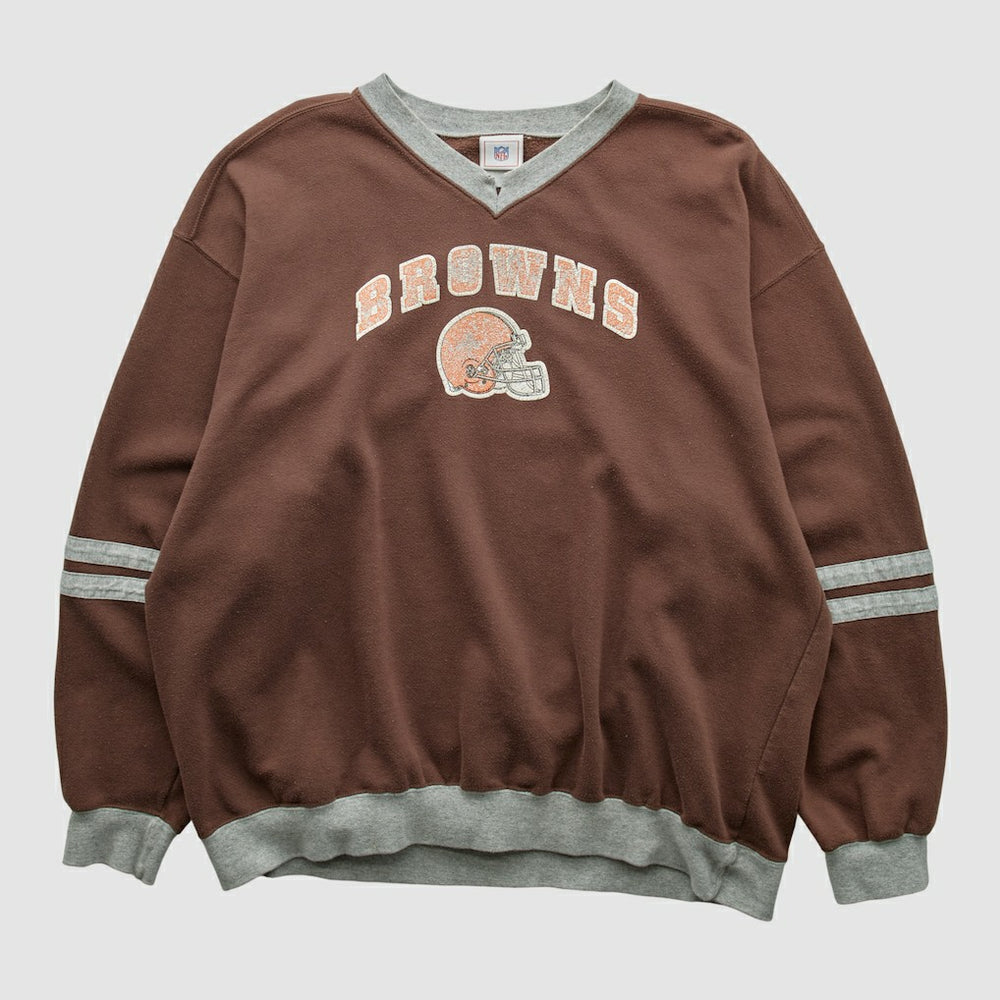 Cleveland Browns NFL 2000s Pullover Sweatshirt - Brown Vintage on sale