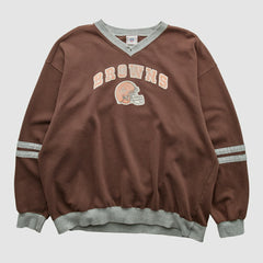 Cleveland Browns NFL 2000s Pullover Sweatshirt - Brown Vintage on sale